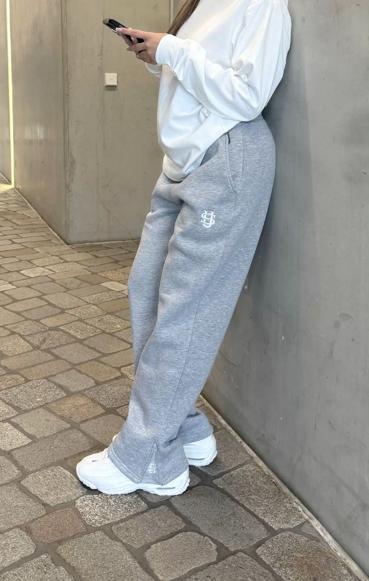 jogging سروال واسع بستايل عصري