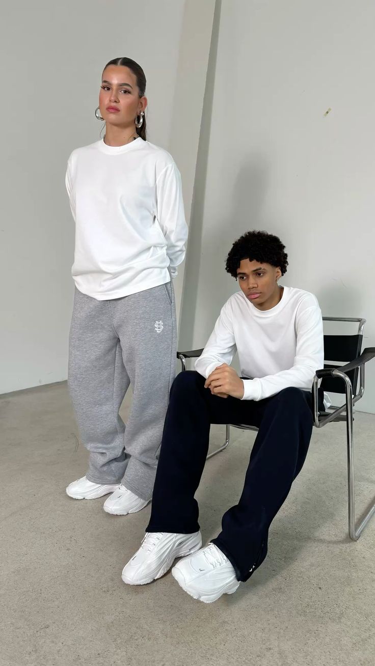 jogging سروال واسع بستايل عصري