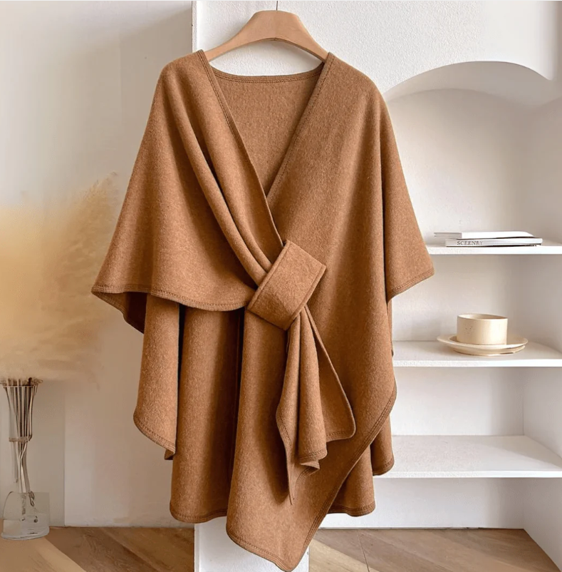 Châle Poncho Douillet ❄️💫 – Style et Chaleur