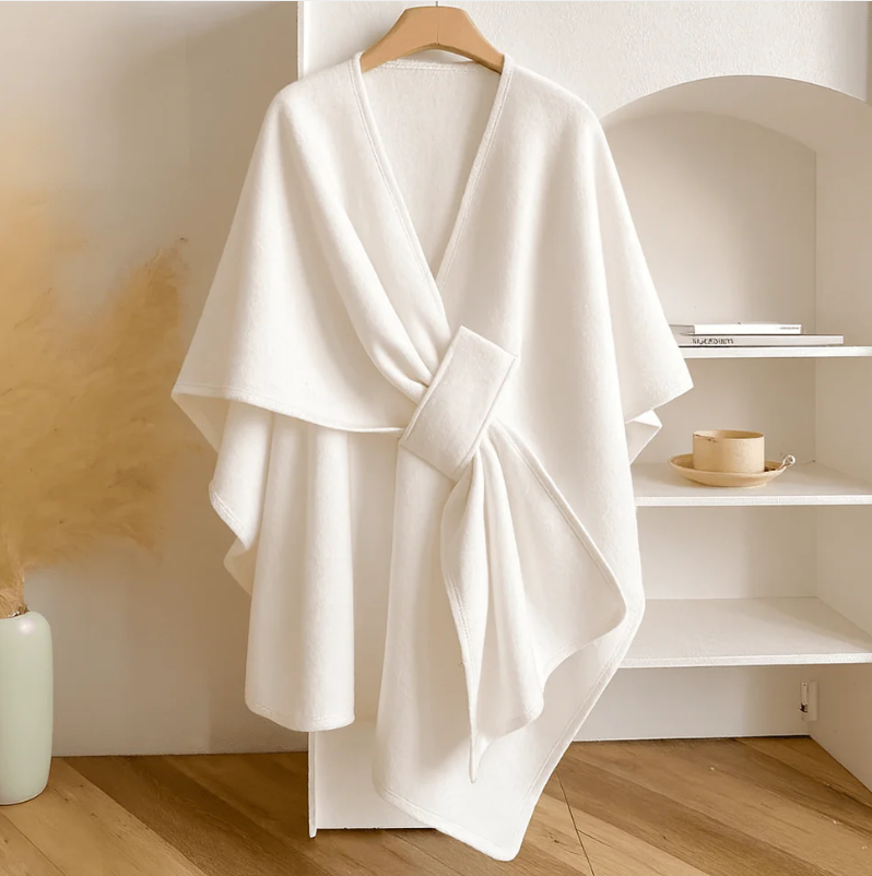 Châle Poncho Douillet ❄️💫 – Style et Chaleur
