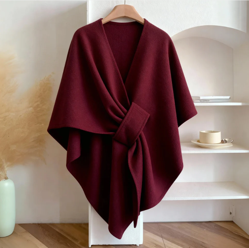 Châle Poncho Douillet ❄️💫 – Style et Chaleur